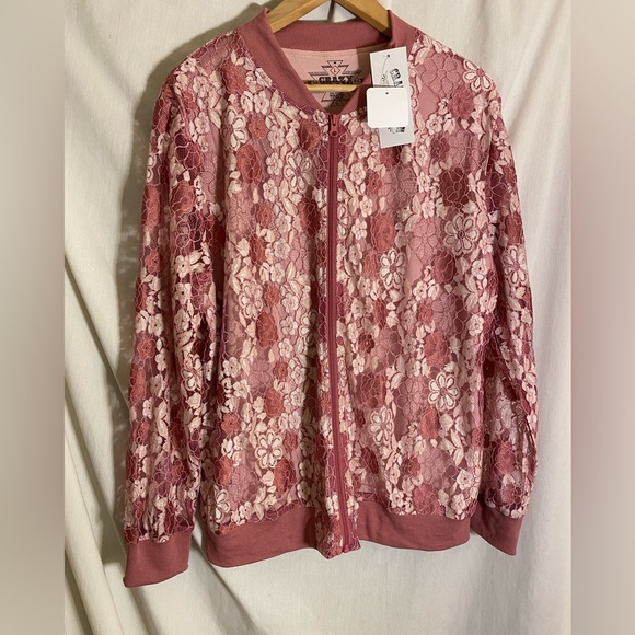 Crazy Train Woman’s bomber jacket NWT size L - Picture 2 of 9